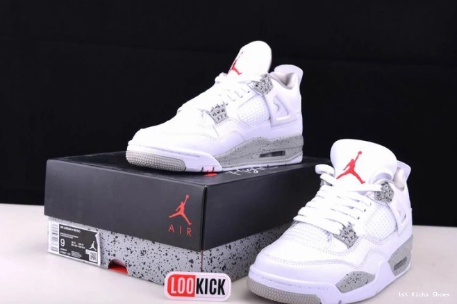 1st Kicks Shoes Oreo 4 White Retro Jordan CT8527-100 (2021) 0805